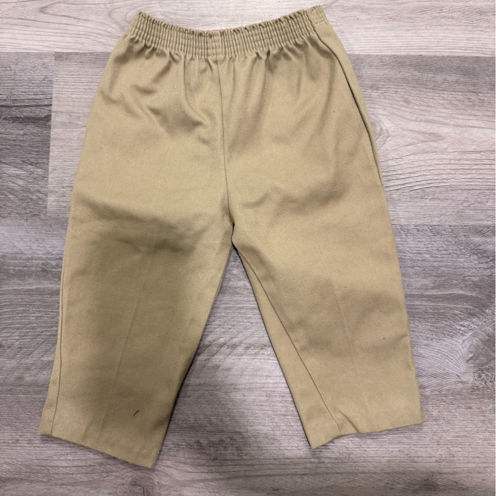 Neutral Khaki Cropped Sweatpants